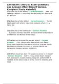 AET&lpar;NCATT&rpar; 200-250 Exam Questions and Answers &lpar;Most Recent Version&comma; Complete Study Material&rpar;&period;