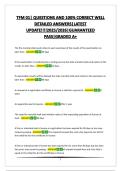 TFM 01&vert; QUESTIONS AND 100&percnt; CORRECT WELL DETAILED ANSWERS&vert;LATEST UPDATE&excl;&excl;&excl;&excl;2025&sol;2026&vert;GUARANTEED PASS&vert;GRADED A&plus;