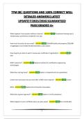 TFM 08&vert; QUESTIONS AND 100&percnt; CORRECT WELL DETAILED ANSWERS&vert;LATEST UPDATE&excl;&excl;&excl;&excl;2025&sol;2026&vert;GUARANTEED PASS&vert;GRADED A&plus;