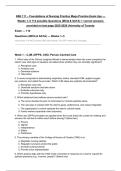 NSE 111 &ndash; Foundations of Nursing Practice Mega Practice Exam tips &mdash; Weeks 1&ndash;5 112 possible Questions &lpar;MCQ & SATA&rpar; &plus; correct answers provided on last page 2025-2026 University of Toronto
