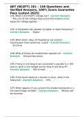 AET &lpar;NCATT&rpar; 101 &ndash; 150 Questions and Verified Answers&comma; 100- Score Guarantee Pass &lpar;Latest 2025&rpar;&period;