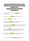 NUR 5334 PHARMACOLOGY MODULE 2 EXAM &vert; QUESTIONS AND 100&percnt; CORRECT WELL DETAILED ANSWERS&vert;LATEST UPDATE&excl;&excl;&excl;&excl;2025&sol;2026&vert;GUARANTEED PASS&vert;GRADED A&plus;