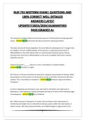 NUR 753 MIDTERM EXAM&vert; QUESTIONS AND 100&percnt; CORRECT WELL DETAILED ANSWERS&vert;LATEST UPDATE&excl;&excl;&excl;&excl;2025&sol;2026&vert;GUARANTEED PASS&vert;GRADED A&plus;