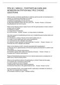 PPN 301&colon; WEEK 8 - POSTPARTUM CARE AND  NEWBORN NUTRITION MULTIPLE CHOICE  QUESTIONS 