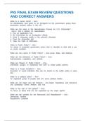 PIG FINAL EXAM REVIEW QUESTIONS AND CORRECT ANSWERS