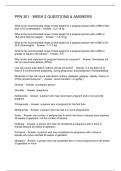 PPN 301 - WEEK 2 QUESTIONS & ANSWERS