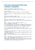 FAR &lpar;CPA&rpar; 2025 QUESTIONS AND CORRECT ANSWERS