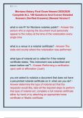 Montana Notary Final Exam Newest 2025&sol;2026  Complete ALL 100 Questions And Correct Detailed  Answers &lpar;Verified Answers&rpar; &vert;Newest Version&excl;&excl;