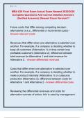 MBA 620 Final Exam Actual Exam Newest 2025&sol;2026  Complete Questions And Correct Detailed Answers  &lpar;Verified Answers&rpar; &vert;Newest Exam Version&excl;&excl;&excl; 