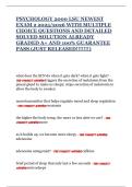 PSYCHOLOGY 2000 LSU NEWEST EXAM 2 2025&sol;2026 WITH MULTIPLE CHOICE QUESTIONS AND DETAILED SOLVED SOLUTION ALREADY GRADED A&plus; AND 100&percnt; GUARANTEE PASS &lpar;JUST RELEASED&excl;&excl;&excl;&excl;&excl;&excl;&excl;&rpar;