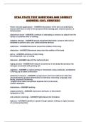 STNA STATE TEST QUESTIONS AND CORRECT ANSWERS 100&percnt; VERIFIED&excl;&excl;