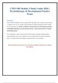 CMN 548 Module 3 Study Guide & Practice Exam &lpar;2026&rpar; - Psychotherapy & Development