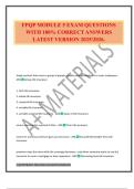 FPQP MODULE 5 EXAM QUESTIONS WITH 100&percnt; CORRECT ANSWERS LATEST VERSION 2025&sol;2026&period;