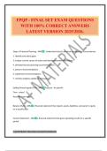 FPQP - FINAL SET EXAM QUESTIONS WITH 100&percnt; CORRECT ANSWERS LATEST VERSION 2025&sol;2026&period;