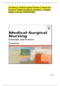 Test Bank for Medical-Surgical Nursing&colon; Concepts and Practice 6th Edition by Holly K&period; Stromberg &ndash; Complete Chapter 1-49 isbn&colon; 9780443121029