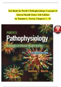 Test Bank for Porth's Pathophysiology Concepts of Altered Health States 11th Edition by Tommie L&period; Norris&comma; All Chapters 1-52