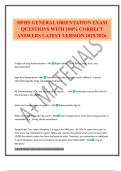 HFHS GENERAL ORIENTATION EXAM QUESTIONS WITH 100&percnt; CORRECT ANSWERS LATEST VERSION 2025&sol;2026&period;