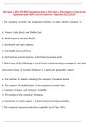 BSG Quiz 1 &sol; BUS 490 BSG Simulation Quiz 1 &sol; BSG Chapter 1 Quiz &ndash; Exam Questions and 100&percnt; Correct Answers &lpar;Updated 2025&sol;2026&rpar;