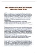 MISC PRIORITY EXAM WITH 100&percnt; VERIFIED SOLUTIONS 2026 UPDATE&excl;&excl;