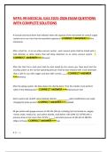 NFPA 99 MEDICAL GAS 2025-2026 EXAM QUESTIONS WITH COMPLETE SOLUTIONS