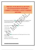 DREXEL INTB 200 FINAL REVIEW EXAM QUESTIONS WITH 100&percnt; CORRECT ANSWERS LATEST VERSION 2025&sol;2026&period;