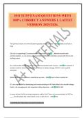 ISO TCFP EXAM QUESTIONS WITH 100&percnt; CORRECT ANSWERS L LATEST VERSION 2025&sol;2026&period;