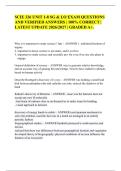 SCIE 326 UNIT 1-8 MIDTERM & FINAL EXAM &lpar;ACTUAL EXAM&rpar; QUESTIONS AND VERIFIED ANSWERS & SCIE 326 UNIT 1-8 SG & LO EXAM QUESTIONS AND VERIFIED ANSWERS &vert; 100&percnt; CORRECT &vert; LATEST UPDATE 2026&sol;2027 &vert; GRADED A&plus;&period;