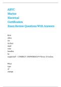 ABYC Marine Electrical Certification Exam Review Questions With Answers 