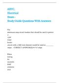 ABYC&comma; Electrical Exam - Study Guide Questions With Answers