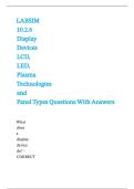 LABSIM 10&period;2&period;6 Display Devices LCD&comma; LED&comma; Plasma Technologies and Panel Types Questions With Answers&period;