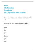 Picat Mathematical knowledge &lpar;MK&rpar; Questions With Answers