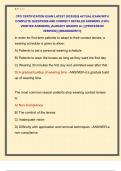 CPO CERTIFICATION EXAM LATEST 2025&sol;2026 ACTUAL EXAM WITH  COMPLETE QUESTIONS AND CORRECT DETAILED ANSWERS &lpar;100&percnt;  VERIFIED ANSWERS&rpar; &vert;ALREADY GRADED A&plus;&vert; &vert;&vert;PROFESSOR  VERIFIED&vert;&vert; &vert;&vert;BRANDNEW&excl;&excl;&excl;&vert;&vert; 