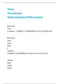 Texas Journeyman Exam Questions With answers