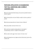 PESTICIDE APPLICATOR C2 EXAMINATION TEST FULL QUESTIONS AND CORRECT ANSWERS 2026
