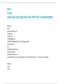 IPC CID EXAM QUESTIONS WITH ANSWERS
