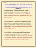 NUR 2459 RASMUSSEN MENTAL HEALTH EXAM 1 LATEST 2025&sol;2026 ACTUAL  EXAM WITH COMPLETE QUESTIONS AND CORRECT DETAILED ANSWERS  &lpar;100&percnt; VERIFIED ANSWERS&rpar; &vert;ALREADY GRADED A&plus;&vert; &vert;&vert;PROFESSOR VERIFIED&vert;&vert;  &vert;&vert;BRANDNEW&excl;&excl;&excl;&vert;&vert; 