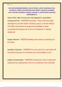 NUR 2459 RASMUSSEN MENTAL HEALTH EXAM 2 LATEST 2025&sol;2026 ACTUAL  EXAM WITH COMPLETE QUESTIONS AND CORRECT DETAILED ANSWERS  &lpar;100&percnt; VERIFIED ANSWERS&rpar; &vert;ALREADY GRADED A&plus;&vert; &vert;&vert;PROFESSOR VERIFIED&vert;&vert;  &vert;&vert;BRANDNEW&excl;&excl;&excl;&vert;&vert;