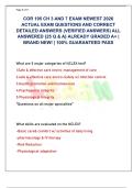 COR 195 CH 3 AND 7 EXAM NEWEST 2026  ACTUAL EXAM QUESTIONS AND CORRECT  DETAILED ANSWERS &lpar;VERIFIED ANSWERS&rpar; ALL  ANSWERED &lbrace;25 Q & A&rcub; ALREADY GRADED A&plus; &vert;  BRAND NEW&excl; &vert; 100&percnt; GUARANTEED PASS 