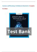 Anatomy and Physiology 1st Edition Elizabeth Co Test Bank &vert; Complete Chapters 1-10 &vert; Multiple Choice & Essay Questions with Answers