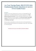 Nursing Fundamentals Practice Questions & Answers for 2026