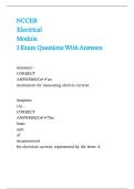 NCCER Electrical Module 3 Exam Questions With Answers&period;