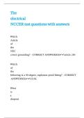 The electrical NCCER test questions with answers
