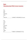 Basic Electricity Quiz With Correct Answers&period;