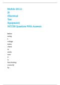 Module 26112-20 &lpar;Electrical Test Equipment&rpar; NCCER Questions With Answers