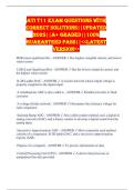 ATI T11 EXAM QUESTIONS WITH CORRECT SOLUTIONS&vert;&vert;UPDATED 2025&vert;&vert;A&plus; GRADED&vert;&vert;100&percnt; GUARANTEED PASS&vert;&vert;<<LATEST VERSION>>