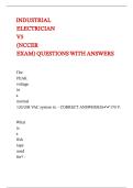 INDUSTRIAL ELECTRICIAN V5 &lpar;NCCER EXAM&rpar; QUESTIONS WITH ANSWERS 