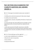 PMC SECTIONS 2026 EXAMINATION TEST COMPLETE QUESTIONS AND ANSWERS GRADED A&plus;