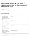 NCCCO tower exam EXAM fully solved & updated &lpar;latest version verified for accuracy&rpar; NCCCO tower exam