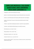 CMN 548 MODULE 5 PSYCHOPHARMACOLOGY Exam With Complete Solutions&vert; Verified Answers&vert;2025&sol;2026