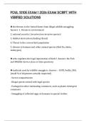POUL 1010E EXAM 1 2026 EXAM SCRIPT WITH VERIFIED SOLUTIONS